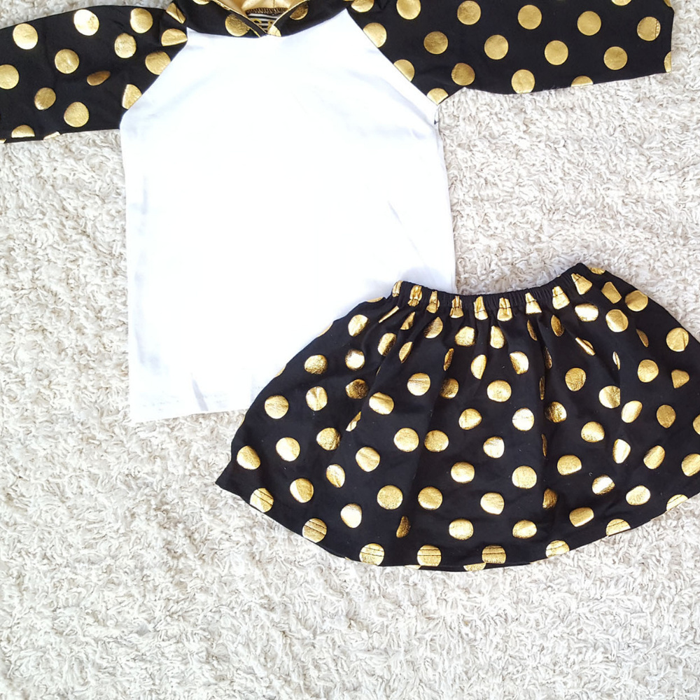 Toddler Girl Black and Gold Girls Hoodie Set 2/3t - Picture 2 of 3